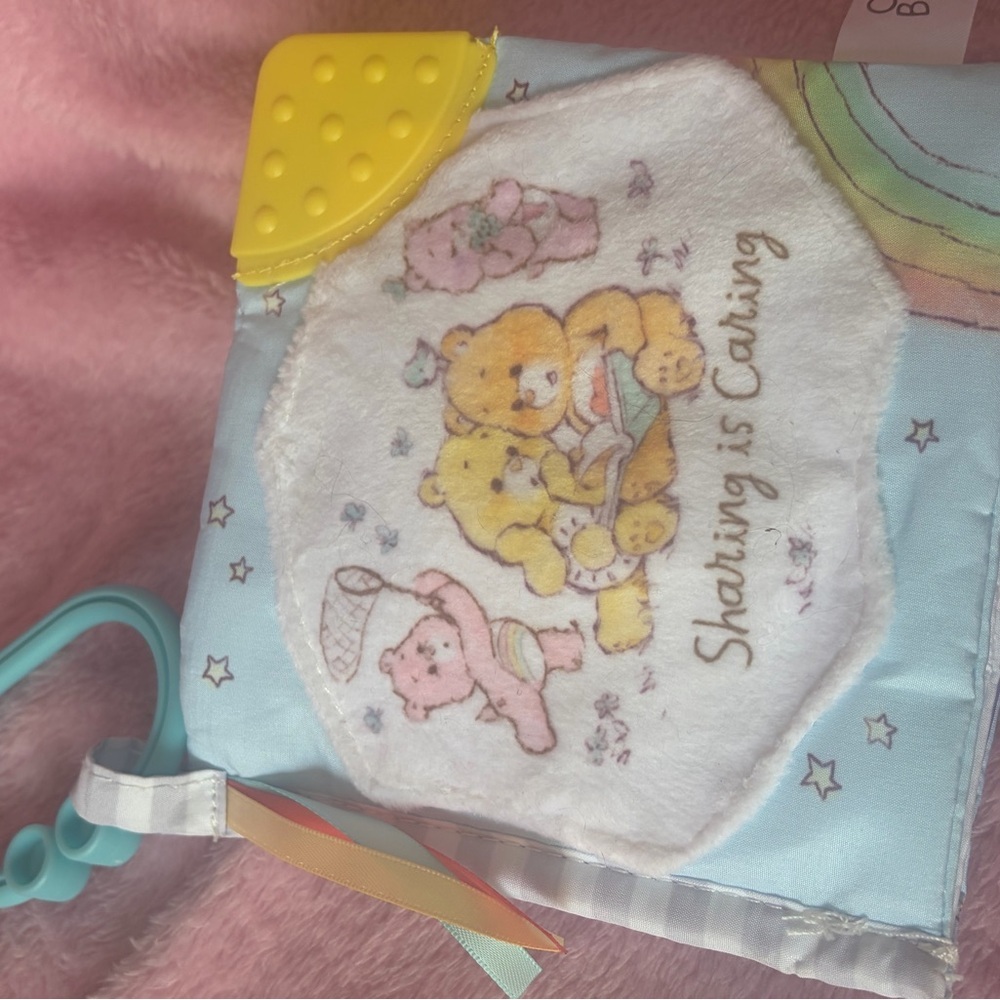 Care Bears vintage style baby soft activity book